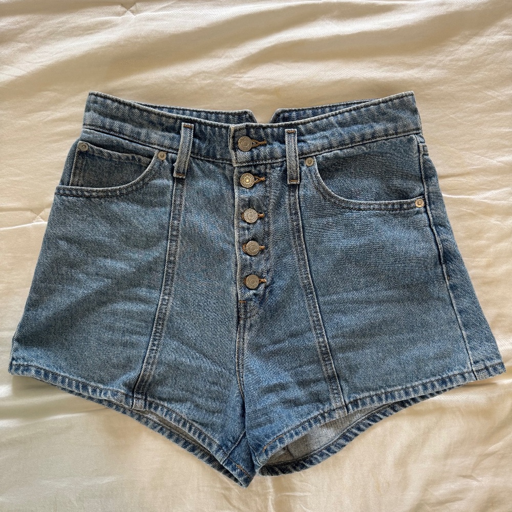Levi's High Waisted Mom Shorts